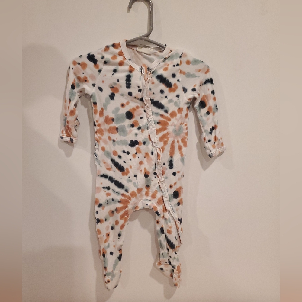 Angel Dear 3-6 Month Multicolor Tie-Dye Footie